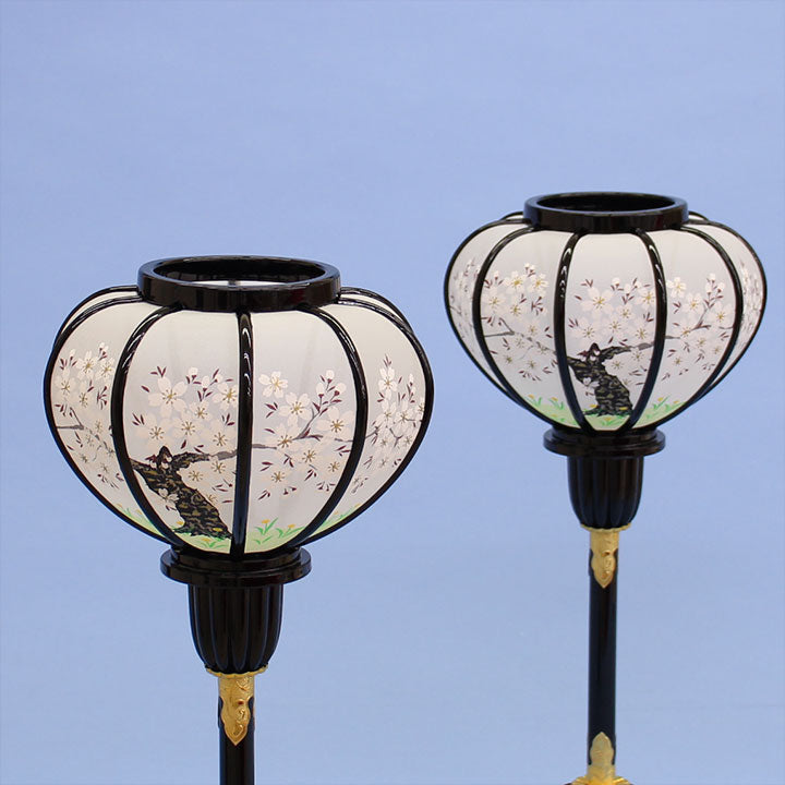 雛人形 ぼんぼり （樹脂製） 39cm大々型菊灯LEDコードレス – 寿鳳人形