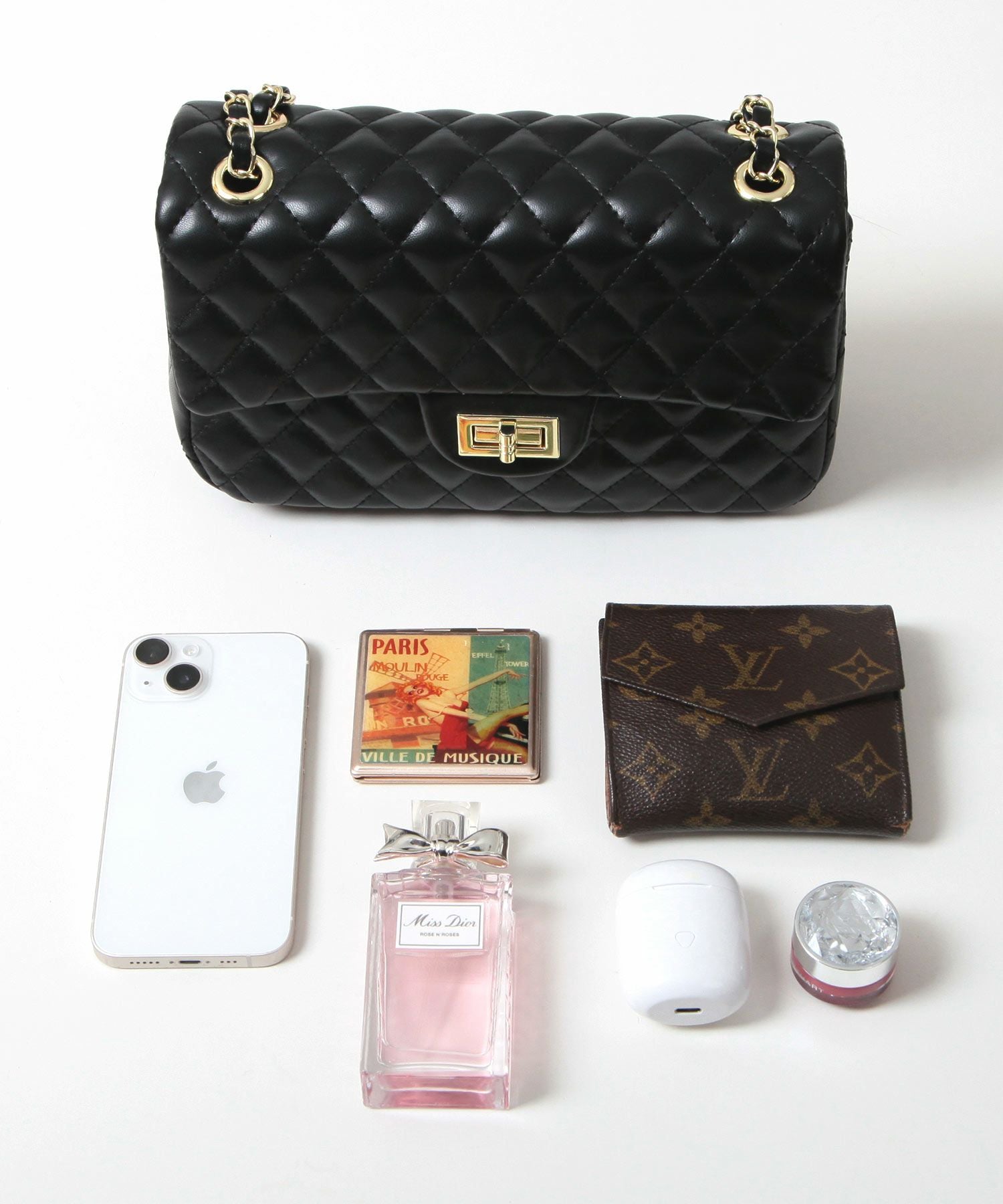 キルティングスクエアチェーンバッグ JB23611 | レディース