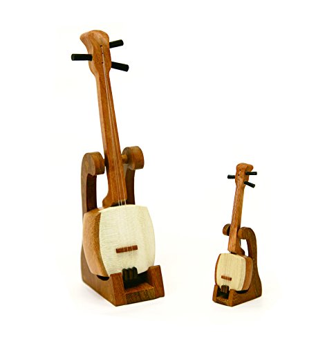 □三味線 スタンド付 1/6サイズ ミニチュア楽器専門店 サンライズ