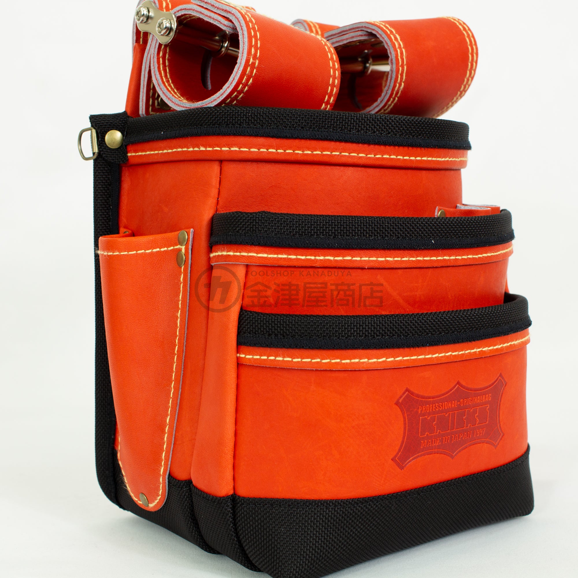 ニックス(KNICKS) 最高級硬式グローブ革3段腰袋チェーンタイプ バリ