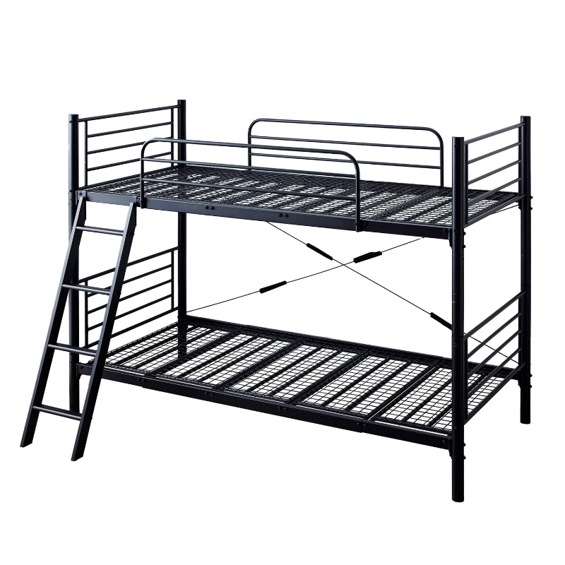 ベッド パイプベッド 2段ベッド 白 黒 シングル キング 収納 耐荷重
