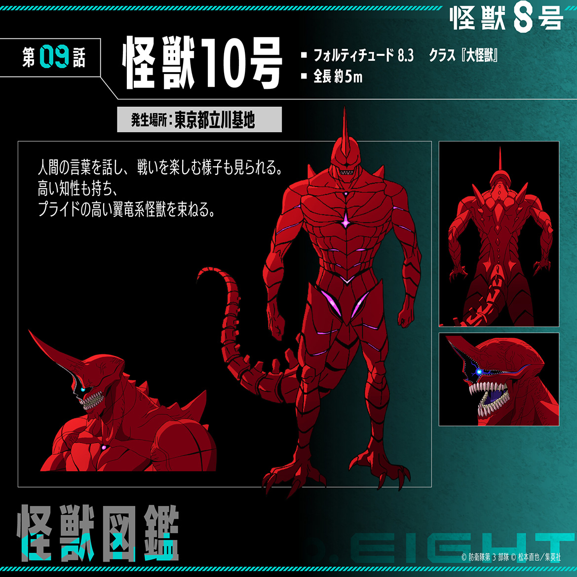 怪獣図鑑｜怪獣8号｜アニメ公式サイト