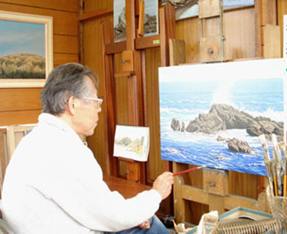 溝口七生油彩展