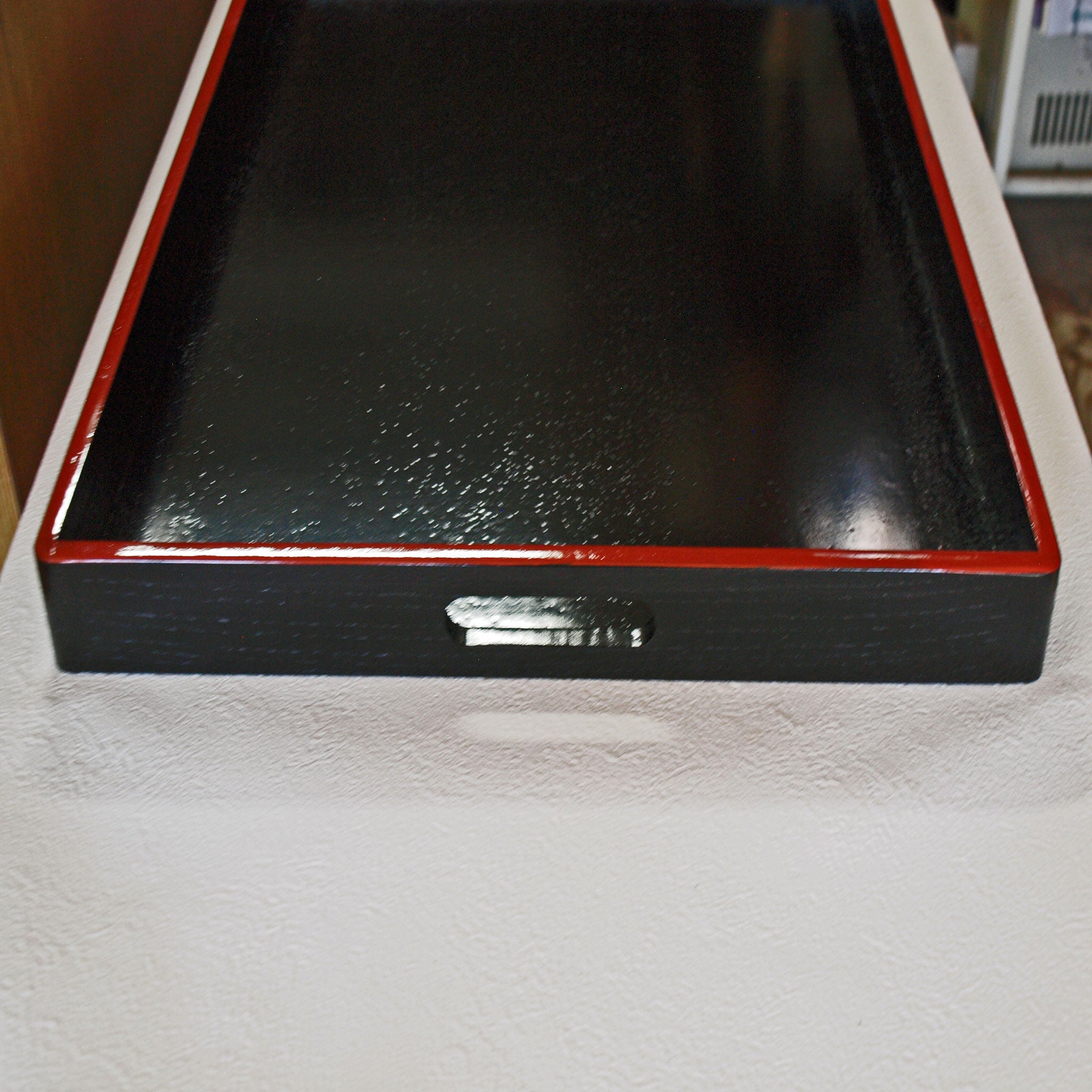 脇取り盆・お運びトレー・内黒天朱・木製 – かく丸漆器問屋EC