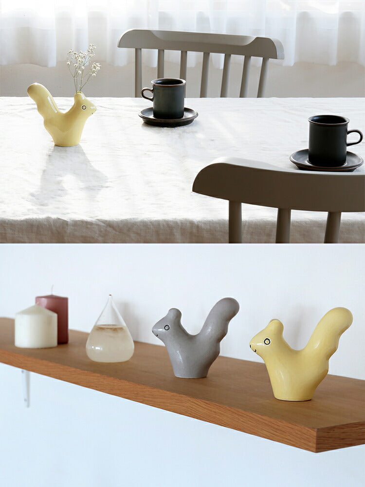 フラワーベースオブジェ 鹿児島睦×Keramikstudion En Liten Van 小さな