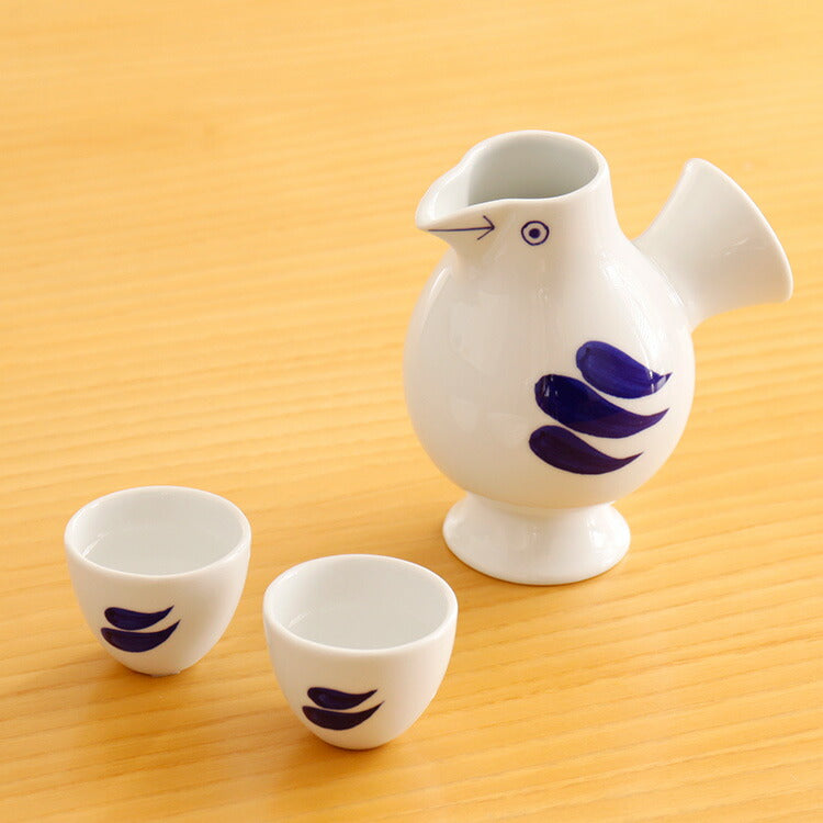 リサラーソン LisaLarson 徳利とお猪口 おさけとり リサ・ラーソン 鳥