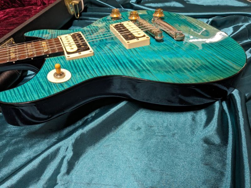 Gibson Custom Shop / Tak Matsumoto DC Standard Flame Top Aqua Blue