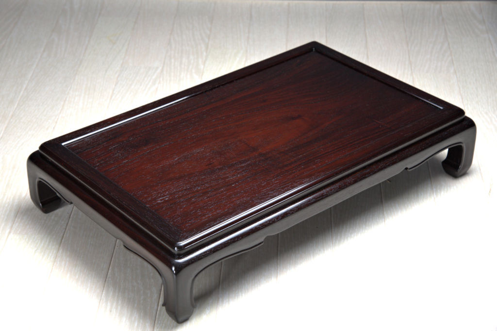 花台:紫檀 吉勝作 無地 1.6尺 大阪唐木指物伝統工芸品 no.8774 / 唐木