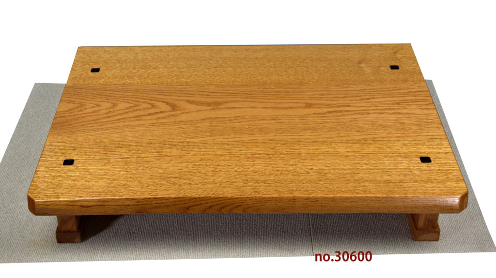 花台: 楡材 田中作 盆栽台 巾60cm no.30600 / 唐木家具OSAKA