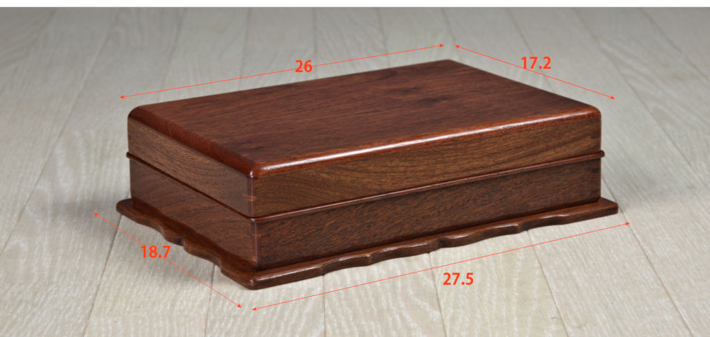 雑貨: 硯箱 花梨 若畑作 大阪唐木指物伝統的工芸品 no.8228 / 唐木家具