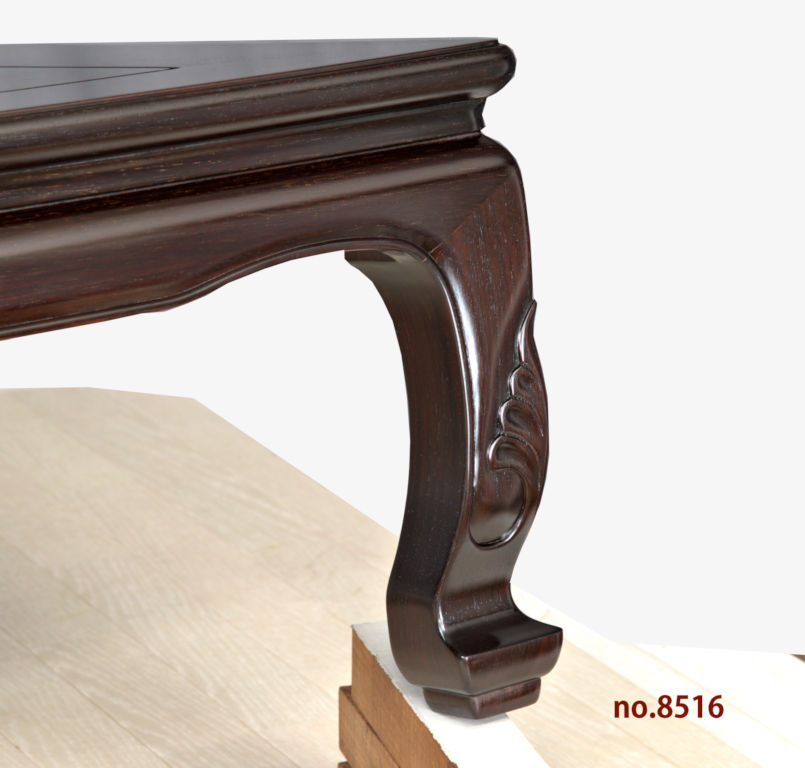 座敷机: 紫檀 中森作 若葉足無地 4尺机 大阪唐木指物 no.8516 / 唐木