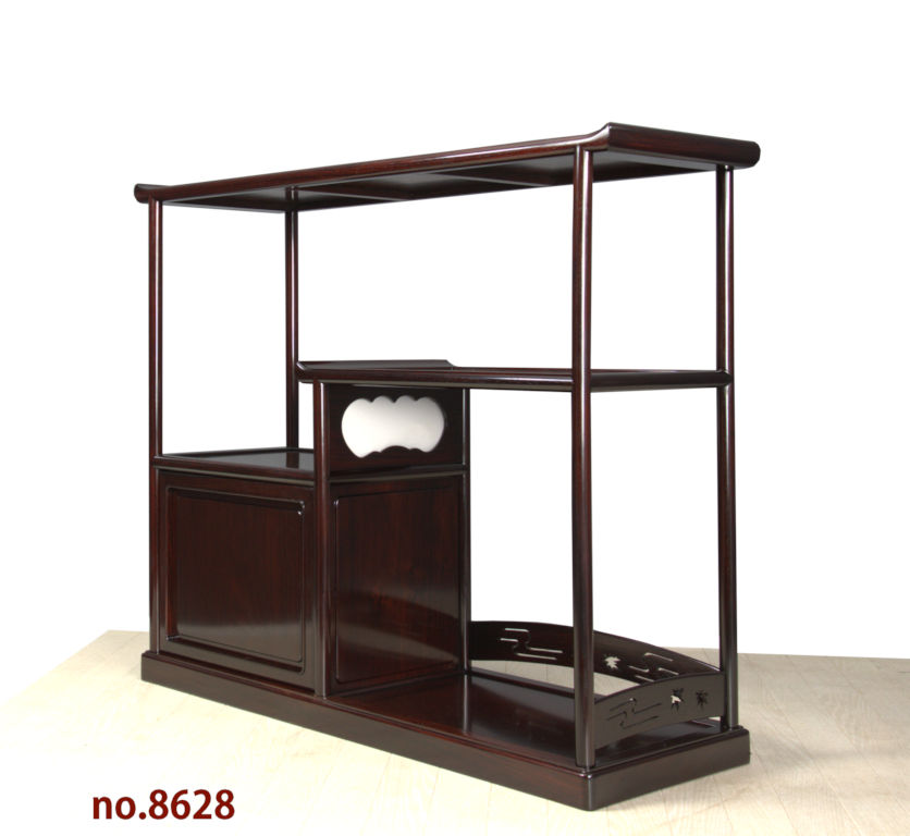 飾り棚:紫檀 好斎作 片開き 2.5尺棚 大阪唐木指物 no.8628 / 唐木家具OSAKA