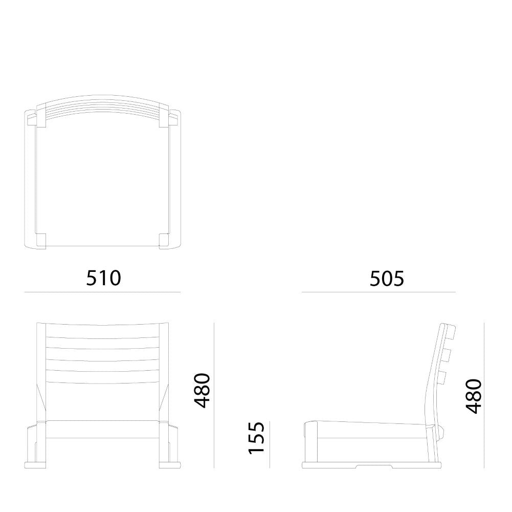 座膳 スタッキング座椅子 JWC71(オーク) – 柏木工株式会社オンラインストア