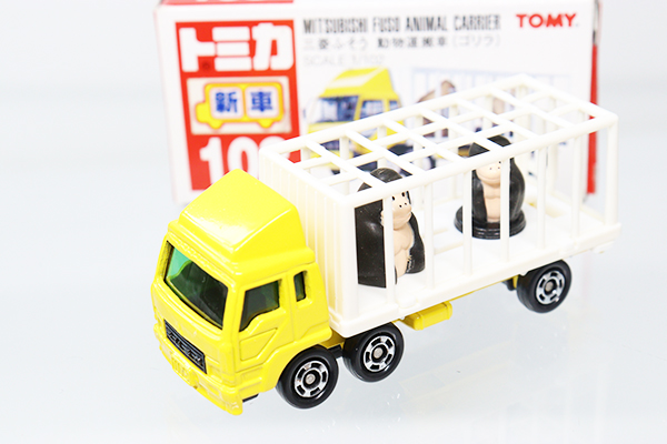 ミニカーショップ ケンボックス トミカ 赤箱☆108☆三菱ふそう動物運搬