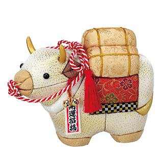 2021年干支「丑」うし木目込み人形材料・押絵キット【人形の田辺】