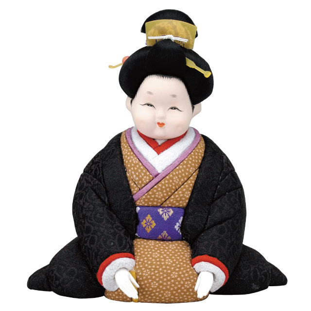 お福さん お福人形 瓦製 時代物 置物 アンティーク ア21 お福さん お福