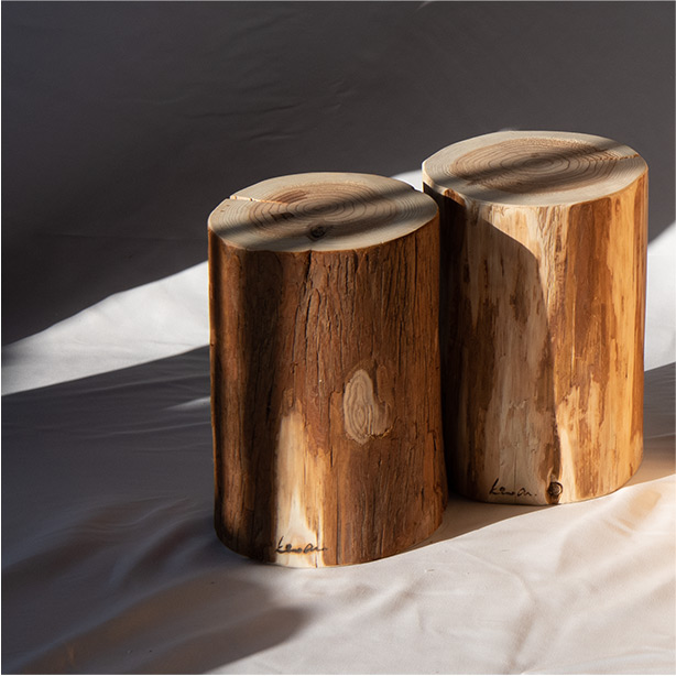 丸太スツール｜kinoaru（キノアル）