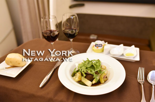 JALファーストクラス機内食 （ニューヨーク－成田） - KITAGAWA