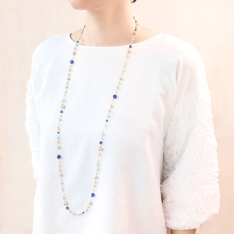 セット 貴和クリスタルのノーブルカラー4WAYネックレス（KR1215） – 貴