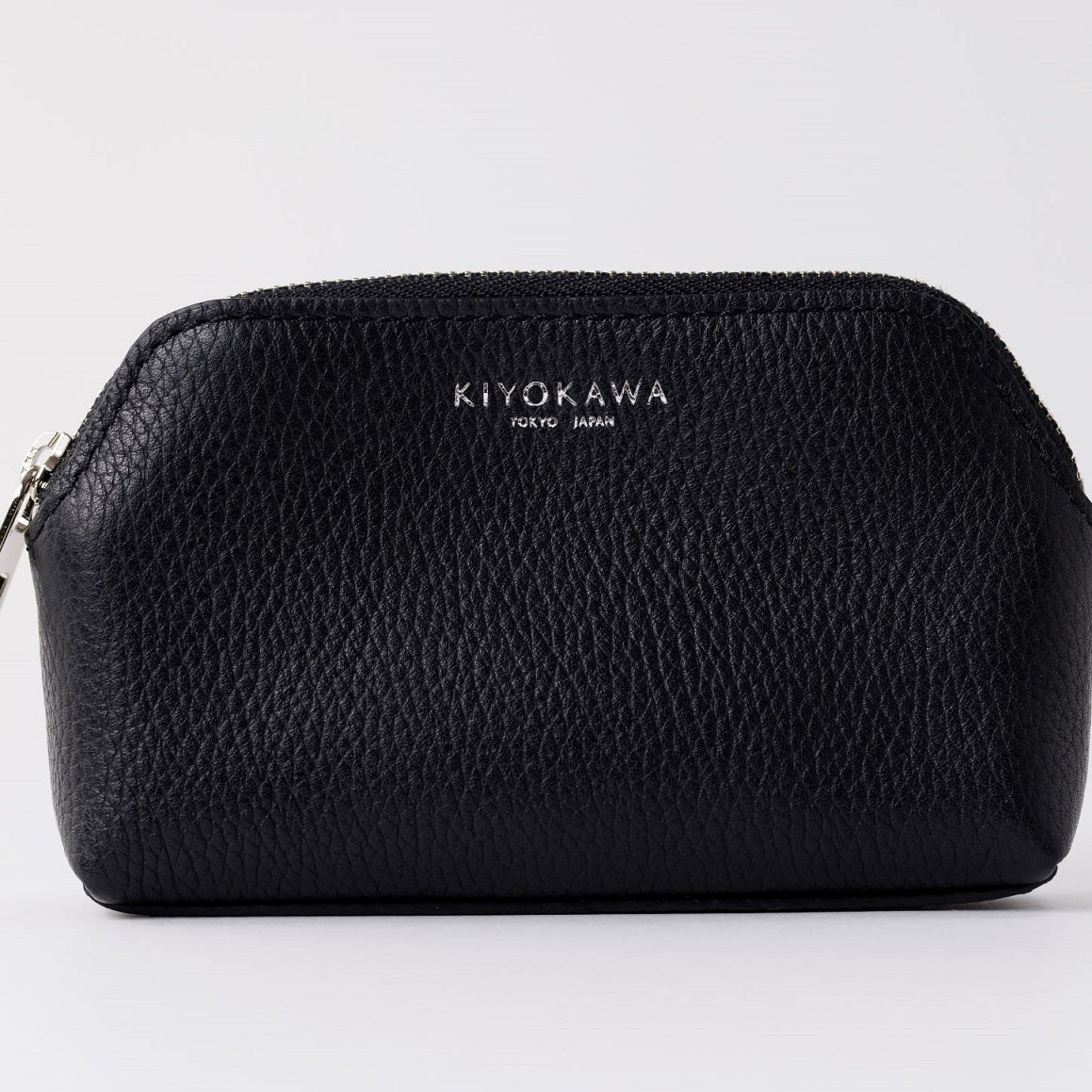 牛革 ポーチ S【SK004】シュリンク加工 軽量100g 自立型 国産本革