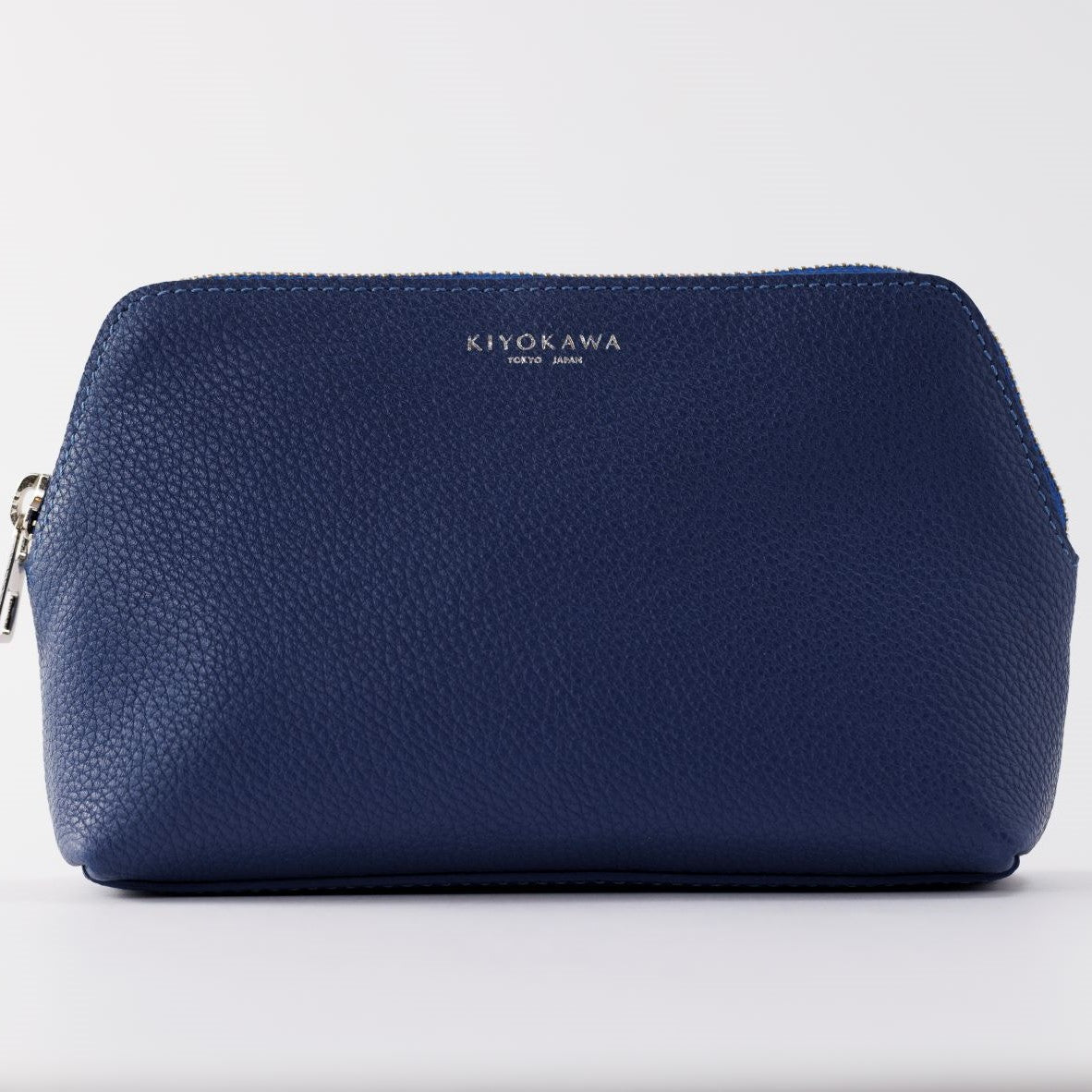 牛革 ポーチ M【SK005】シュリンク加工 軽量115g 自立型 国産本革