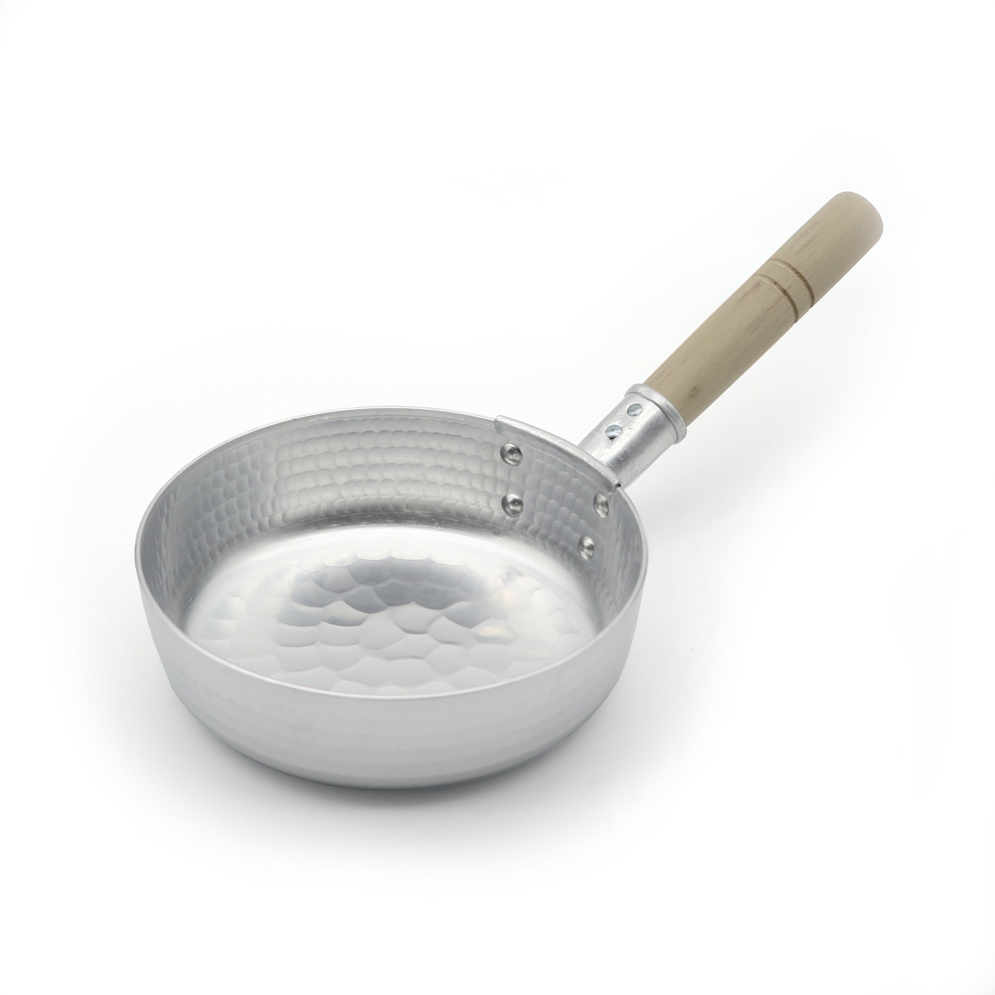 味007 浅型ゆき平鍋 180mm アルミ打出し – 日本橋 木屋