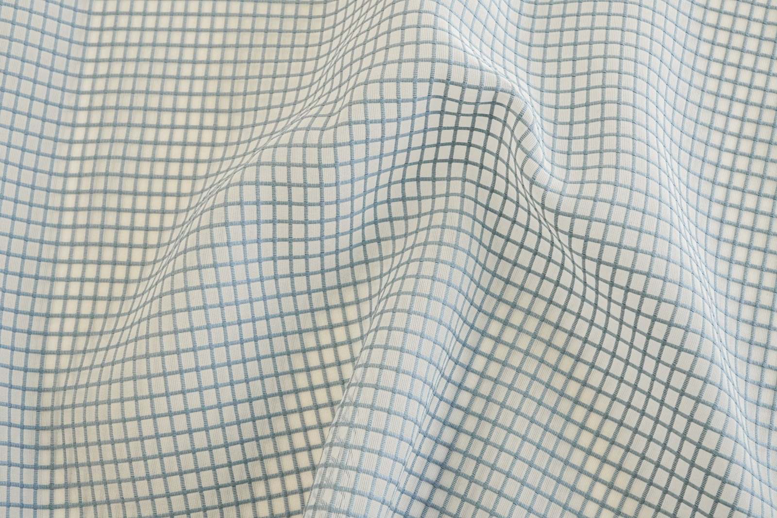 KKF8403 グラフチェックオーガンジー｜無地染｜綿・綿混｜小紋工房.web