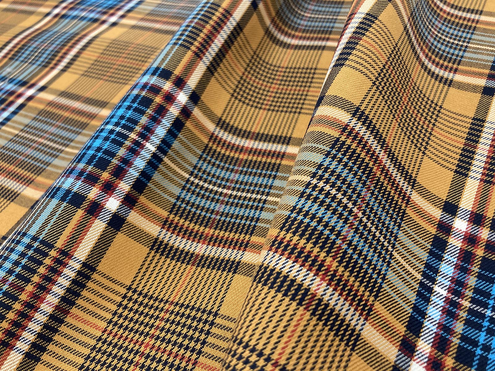 KYC411 3 T／C先染めチェックゴールドケア｜先染め｜小紋工房.web