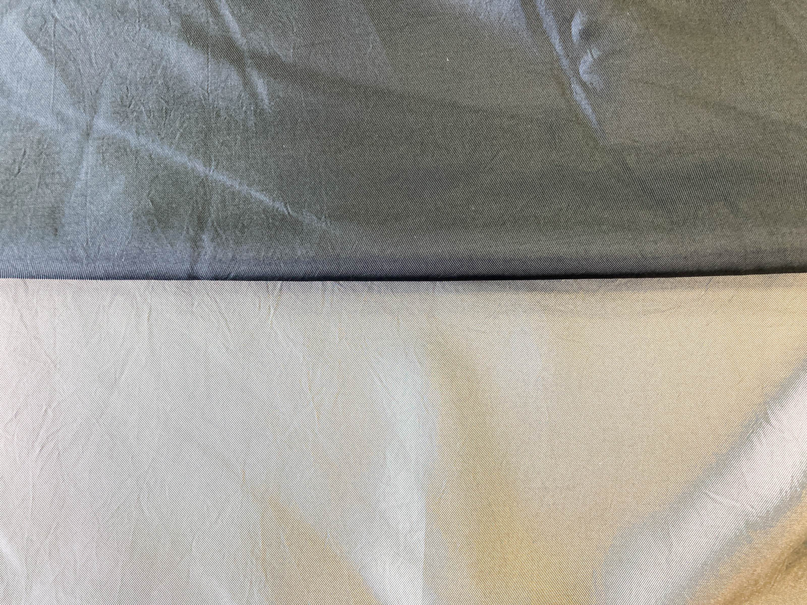 KKF7116FSV-W シャンブレーファイズビンテージツイル広巾｜無地染