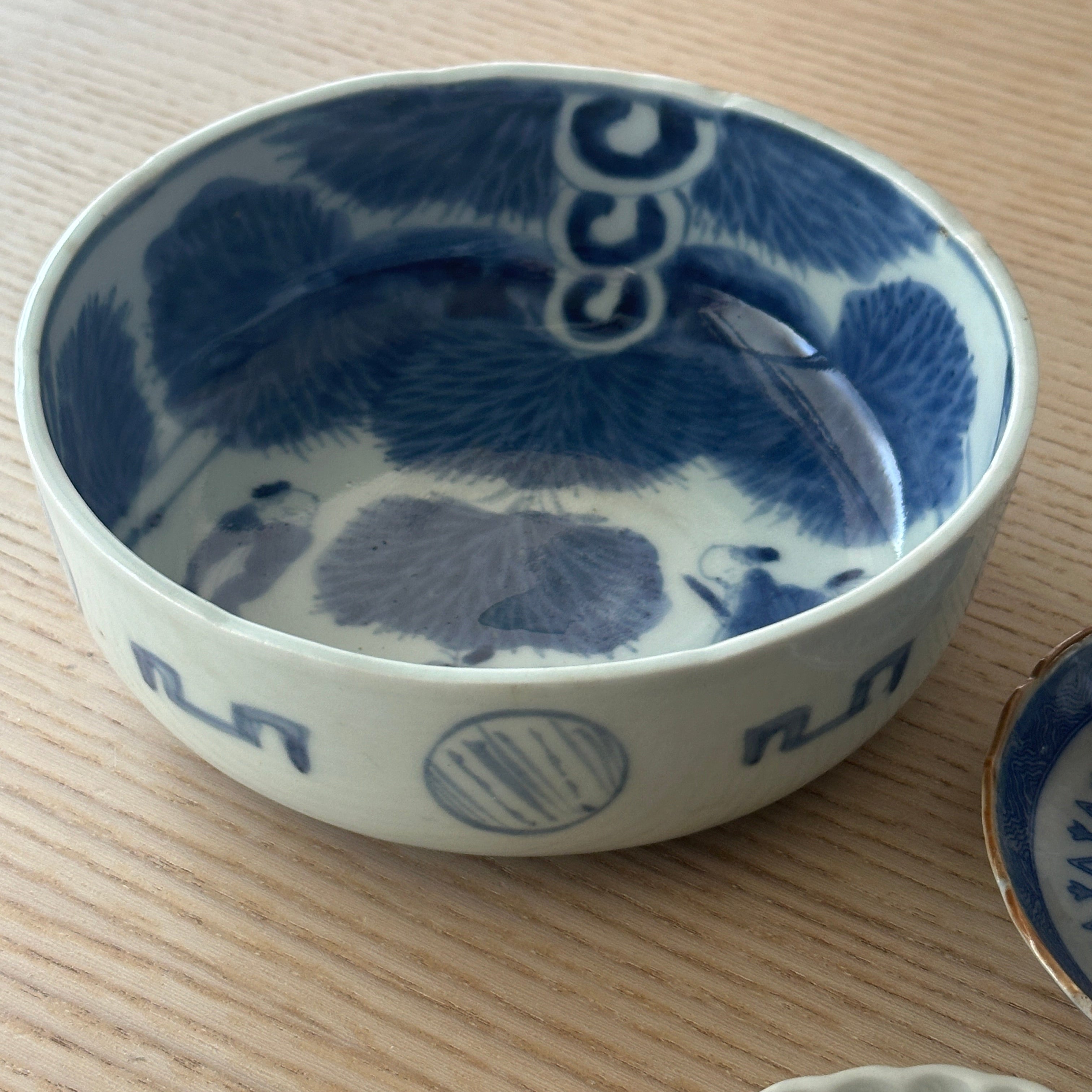 染付竹林賢人の古伊万里鉢 – Kotto Shop