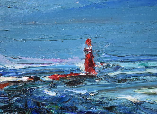 菊地又男「冬の網走港」油絵・F6号 絵画買取・販売の小竹美術