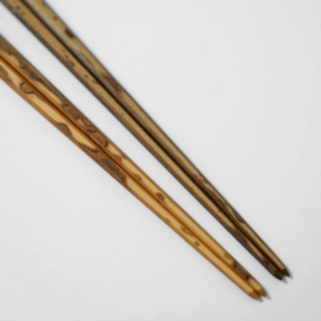 京都 清水銘竹 箸 図面竹 八角拭漆 ペア – 漆器 高翆