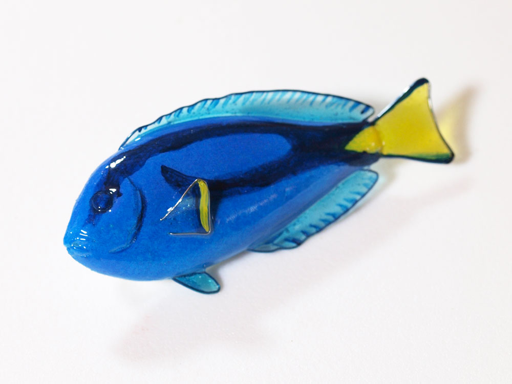 魚にまつわるハンドメイド雑貨｜フィッシュブローチ・ナンヨウハギ｜小