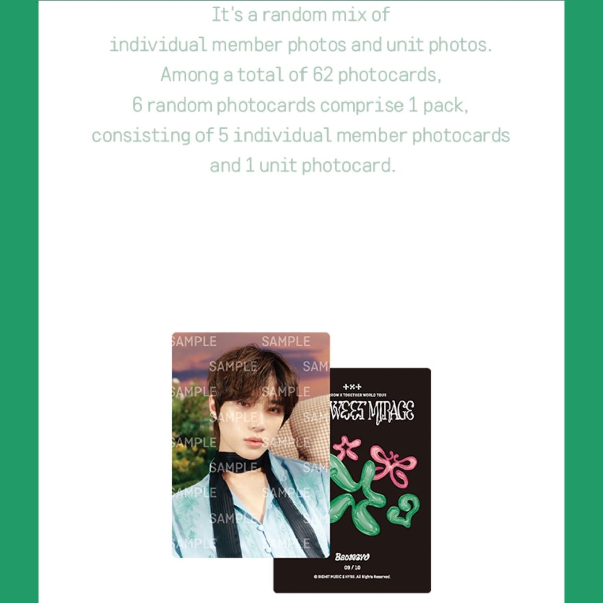 TOMORROW X TOGETHER TXT World Tour [ ACT : SWEET MIRAGE ] Mini