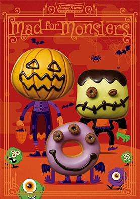 ジャックランタン、フランケンなどモンスタードーナツが登場