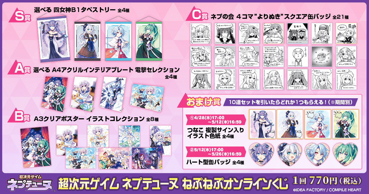 超次元ゲイム ネプテューヌ ねぷねぷオンラインくじ | くじ引き堂