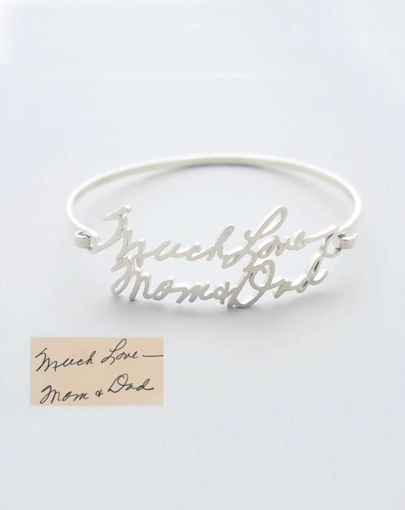 手書きのメッセージがそのままバングルに – kurita jewelry