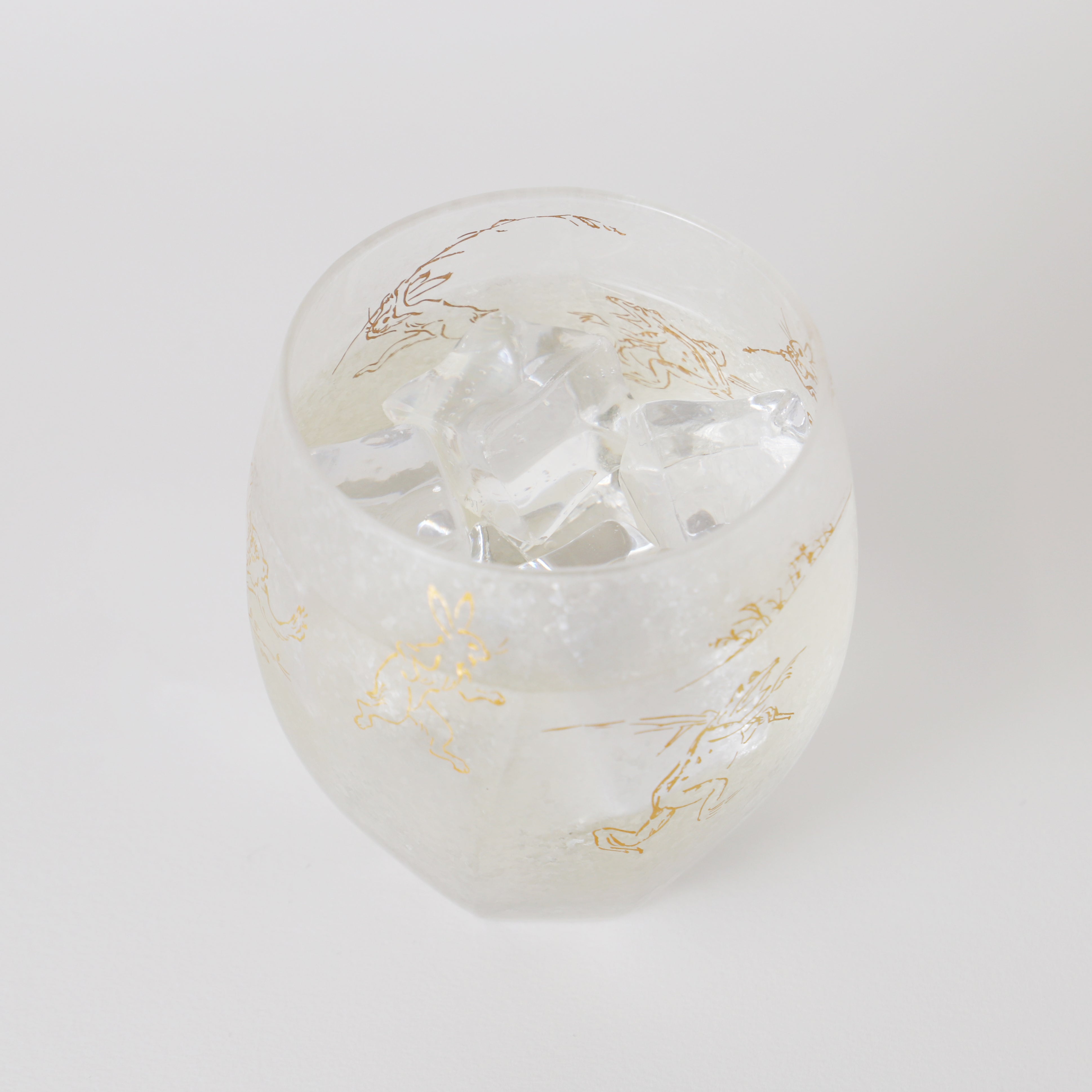 鳥獣戯画の絵柄があしらわれたロックグラス | の酒器・グラス