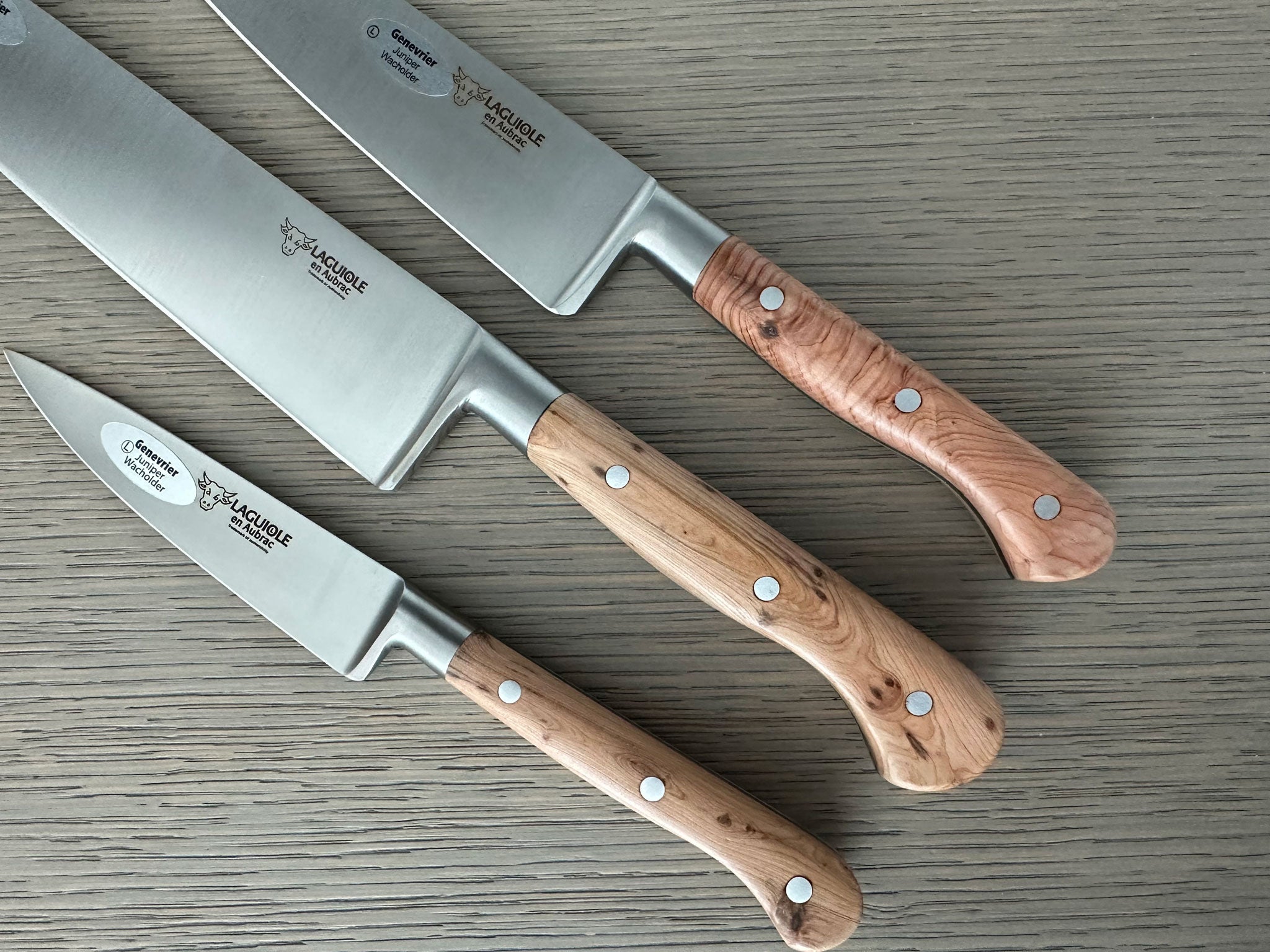 Laguiole en Aubrac Classic Starter 3-Piece Kitchen Knife Set With