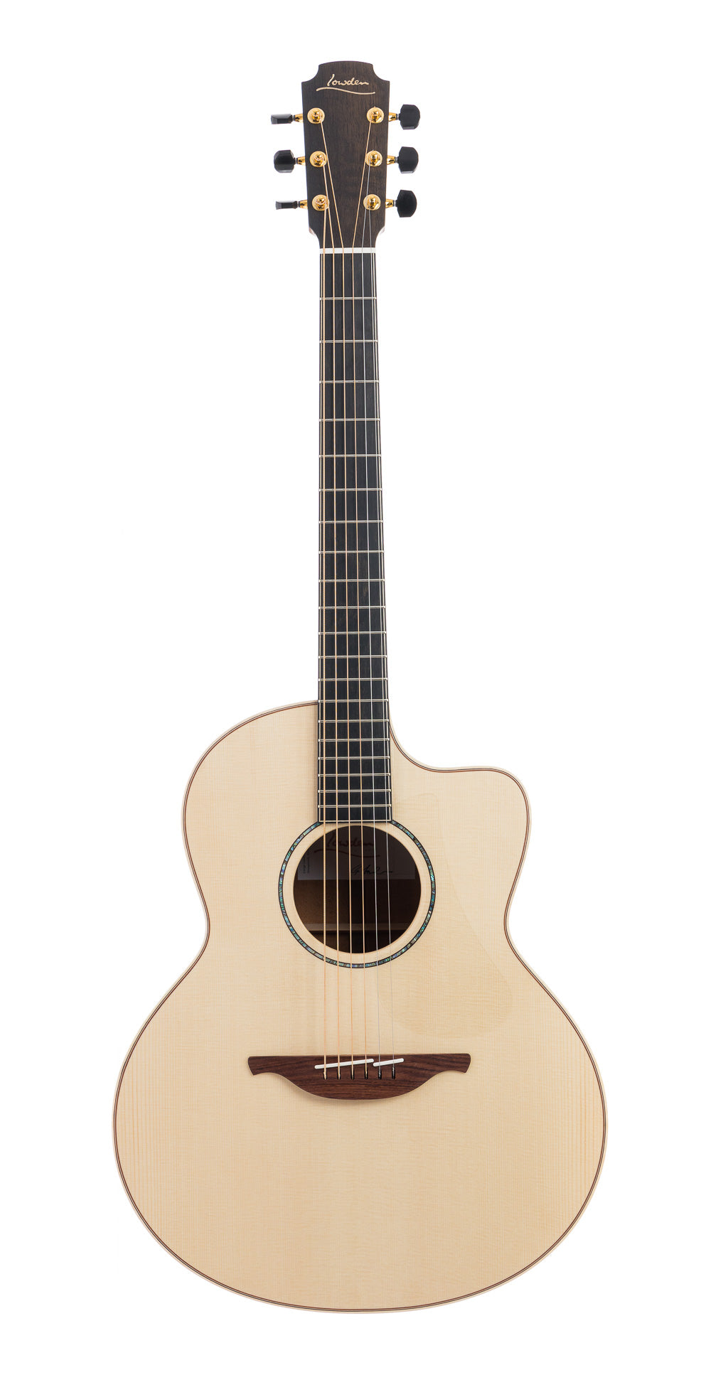 Lowden F-35c Cut Away, Alpine Spruce, Fiddleback Mahogany (885