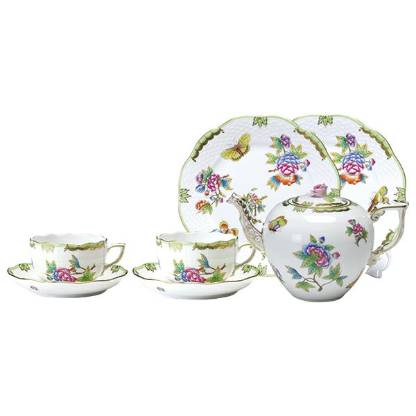 ヘレンド ヴィクトリア・ブーケ 2人用 5点セット | ブランド洋食器専門