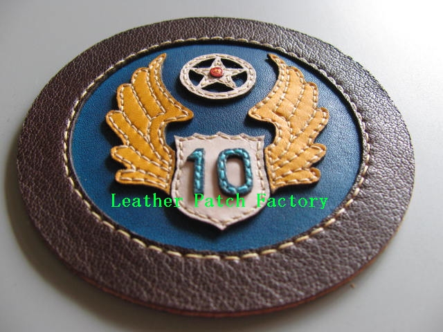 レザーパッチ スコードロンパッチ レザークラフト 布製パッチ