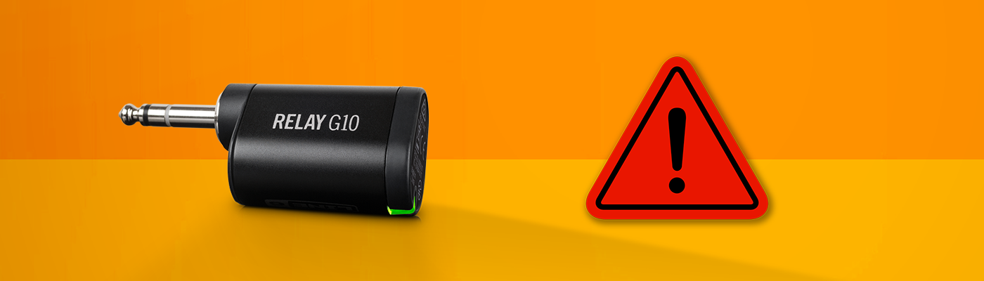 Relay G10シリーズ製品の安全性に関する重要なお知らせ Line 6 Japan