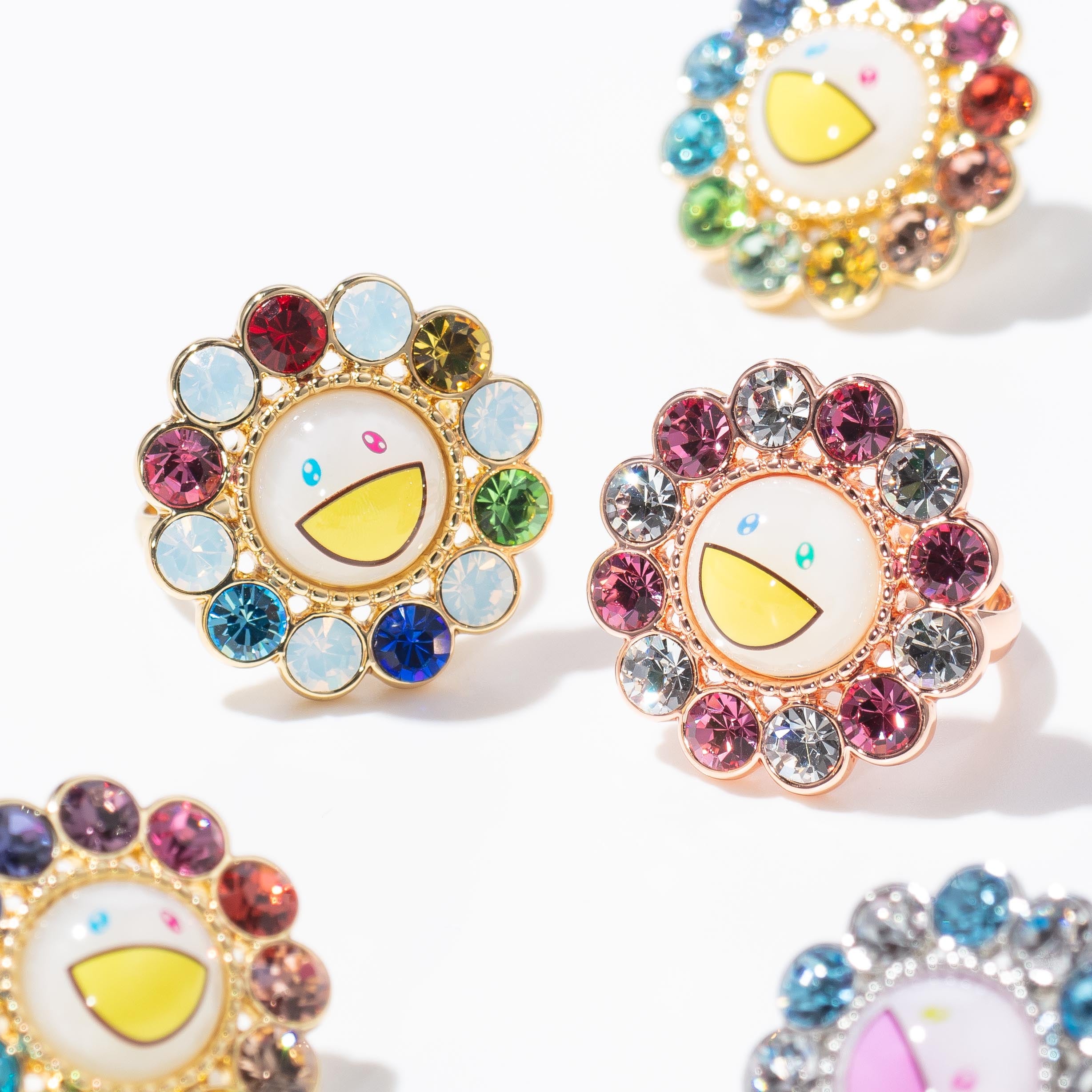 フラワー リング(ブルー×ホワイト) – Liquem