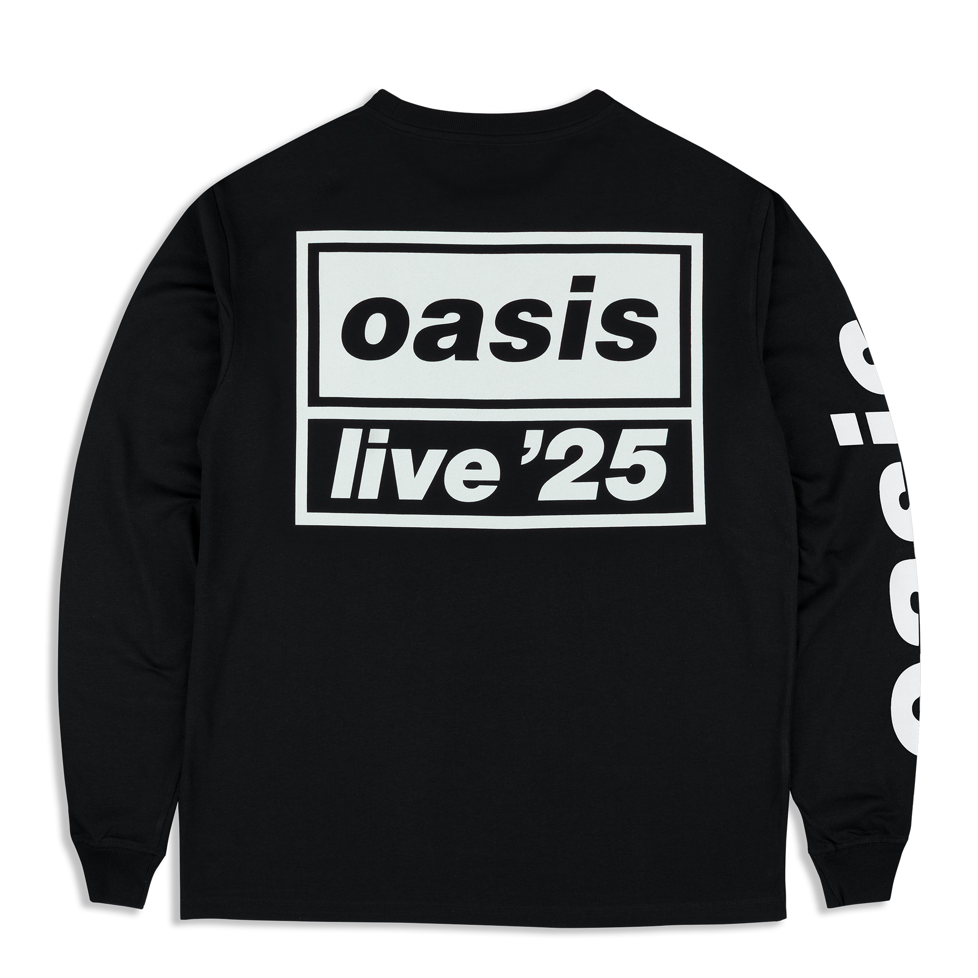 Live '25 Tour Logo Long Sleeve T-Shirt Black – Oasis Live '25