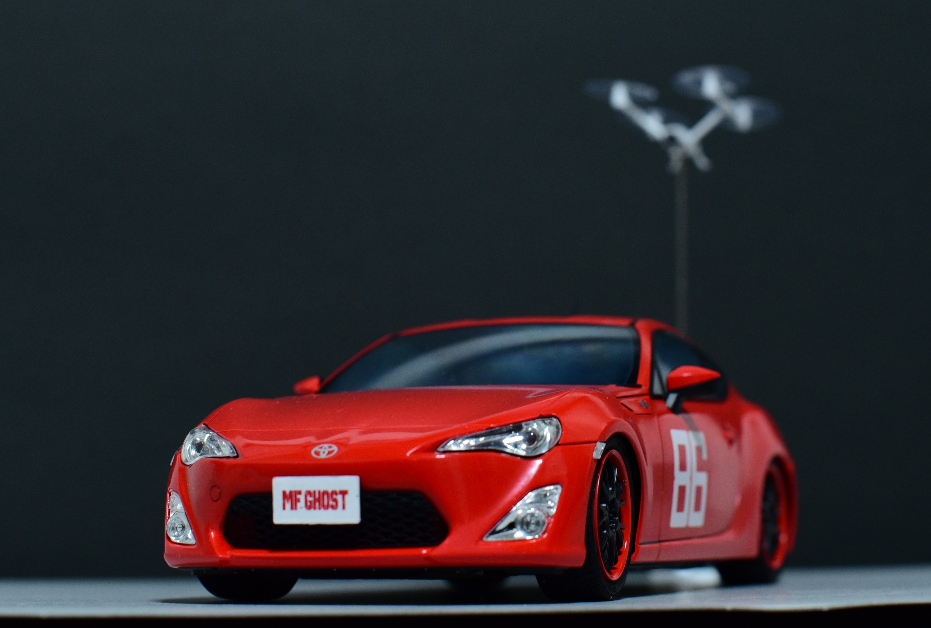 アオシマ 1/24 片桐夏向 ZN6 TOYOTA86 小田原パイクスピーク仕様 完成