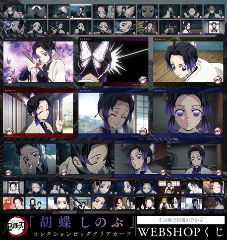 鬼滅の刃 場面写ブロマイド しのぶ カナエ 5枚セット 鬼滅の刃 場面写