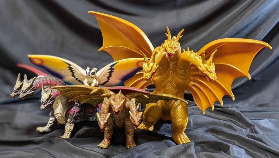 平成モスラ・デスギドラ＆キングギドラ来襲（バンダイ）ソフビ