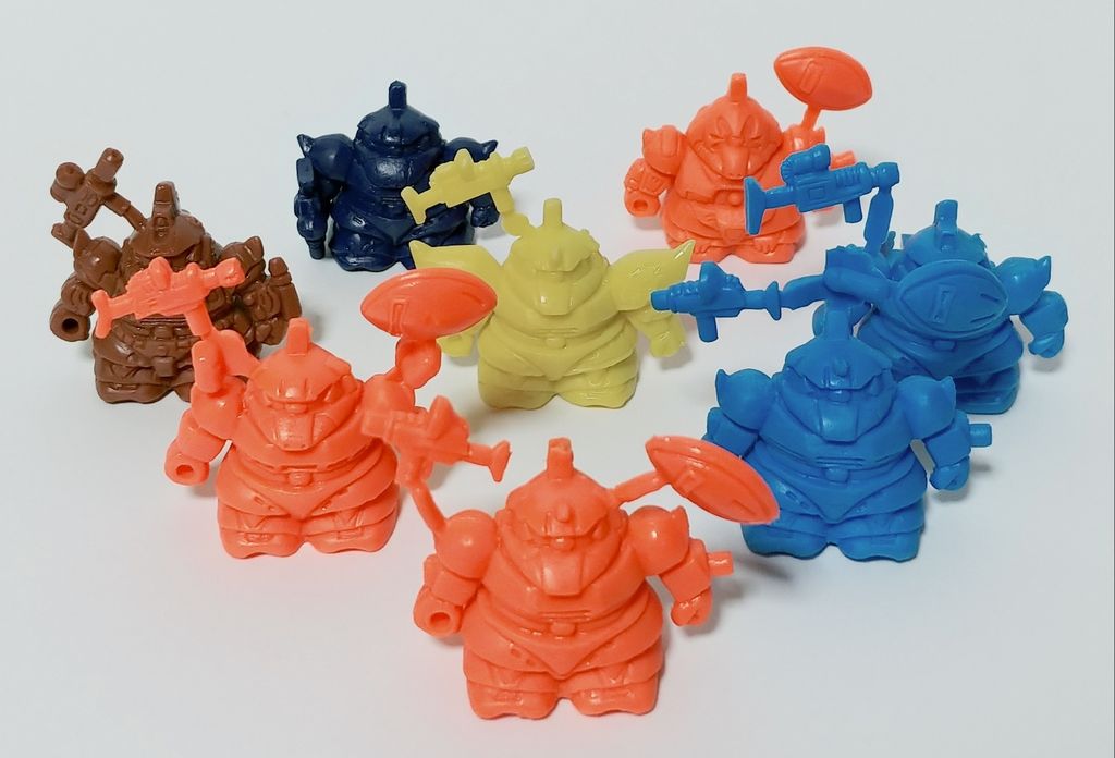 ガン消しのパーツの見分け方2 ゲルググ系 パーツ 武器 違い SDガンダム