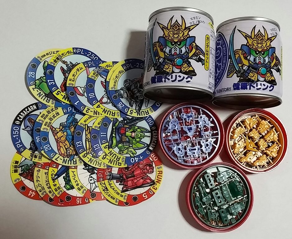 サントリー SDガンダム きゃらかーん キャラカーン 缶ジュース プラモ